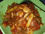 Udang tempe kentang pedas manis
