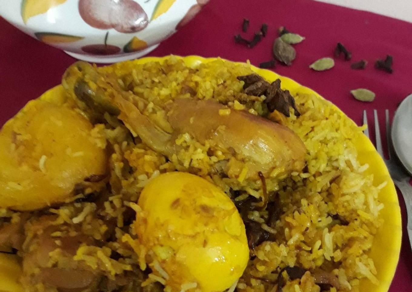 Kolkata style Chicken Biryani