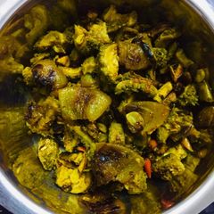 A picture of Karela sabji.