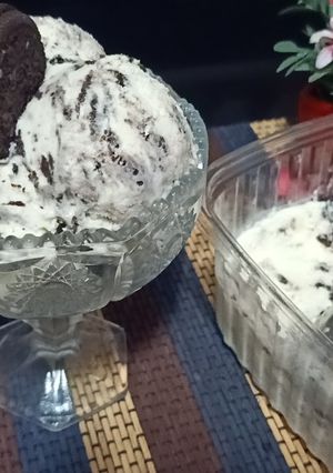 صورة لوصفة ايس كريم اوريو ب 3 مكونات