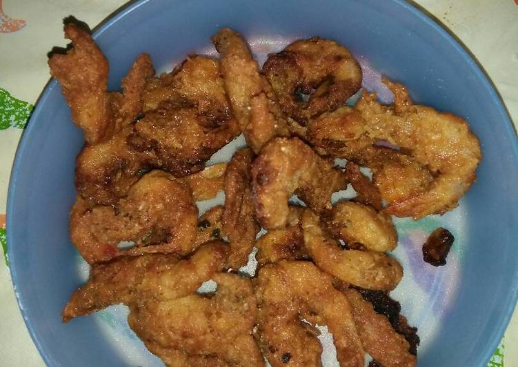 Langkah Mudah untuk Menyiapkan Udang goreng crispy, Enak