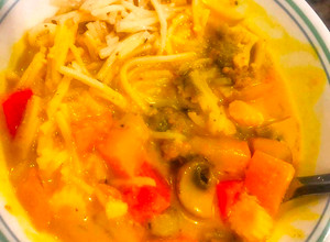 A picture of Thai Red Curry Noodles.