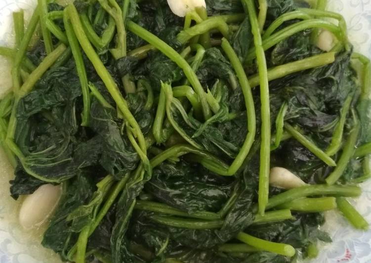 Tumis daun ubi(ti kua yek)