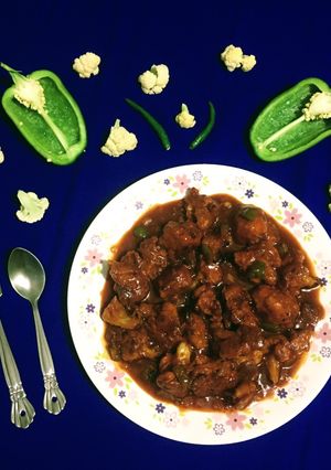 A picture of Gobhi / Cauliflower Manchurian.