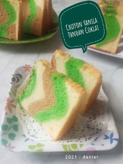 Foto resep Chiffon Vanilla Pandan Coklat