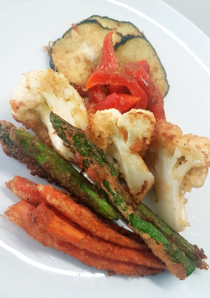 Una foto de Tempura de verduras