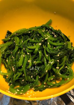 Hình của món Xà lách xoong trộn kiểu hàn-công thức koreanbapsang.
