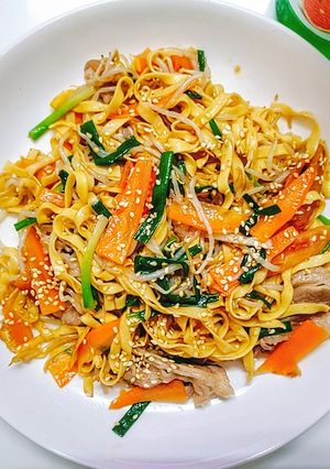 Hình của món Mỳ trứng xào nhanh cho bữa sáng.