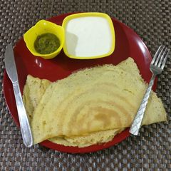 Moong dal dosa A picture of Moong dal dosa.