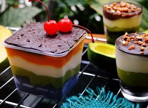 Foto resep Browkat Mangga Kekinian 5 Layer Versi Ekonomis