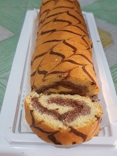 Foto resep Bolu gulung cream coklat ketofy