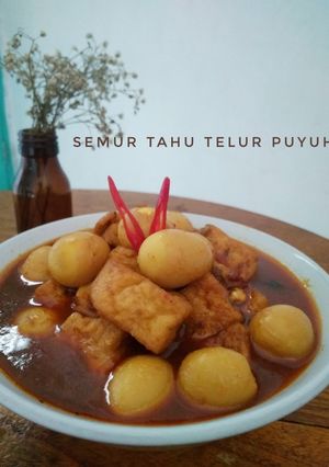 Foto resep Semur Tahu Telur Puyuh