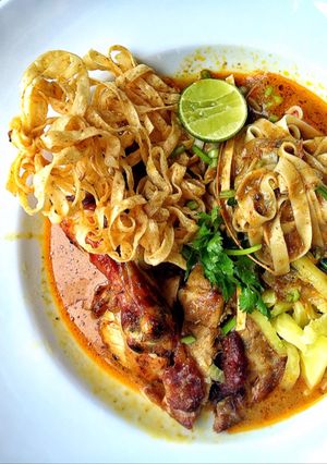 รูปของ ข้าวซอย(พาสต้า)ไก่ย่าง