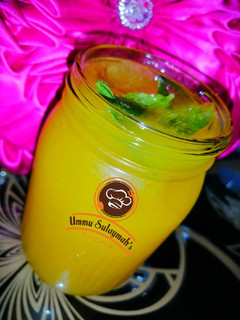 A picture of Mango Squash 🥭🍹.