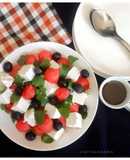 Refreshing Sweet Savoury Tangy Watermelon Feta Salad