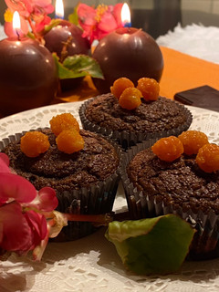 Una foto de Muffins de calabaza y chocolate