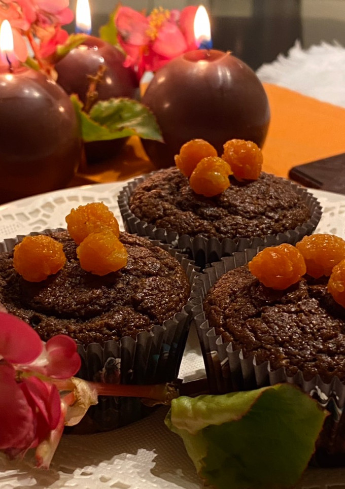 Una foto de Muffins de calabaza y chocolate