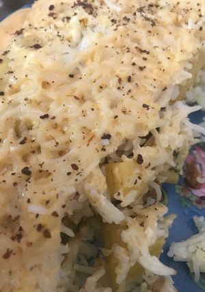 صورة لوصفة صينيه رز بالدجاج