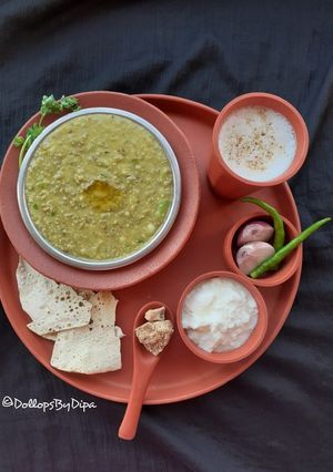A picture of Bajre ki Khichdi.