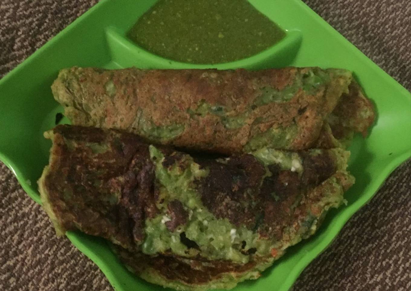 Pancakes with peas