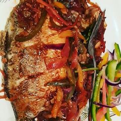A picture of Vetki fish in chinese style.