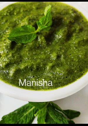 A picture of Mint Coriander Chutney.