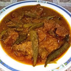 Bhindi gosht A picture of Bhindi gosht.