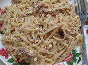 Gambar spaghetti fettucini carbonara