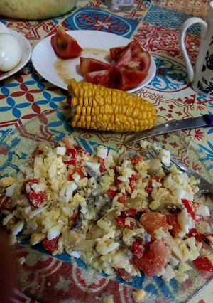 Una foto de Ensalada rápida de hongos o champiñones