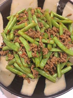 Foto resep Buncis tumis daging giling
