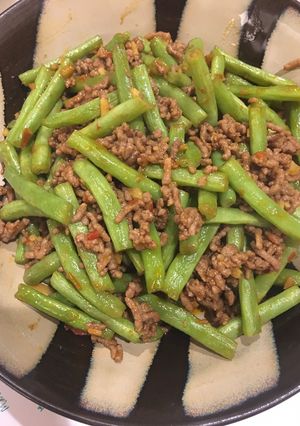 Foto resep Buncis tumis daging giling