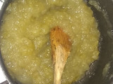 Dulce de manzanas verdes