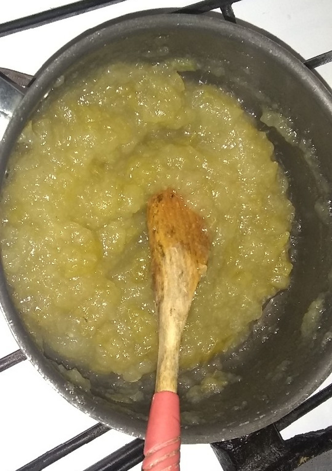 Una foto de Dulce de manzanas verdes