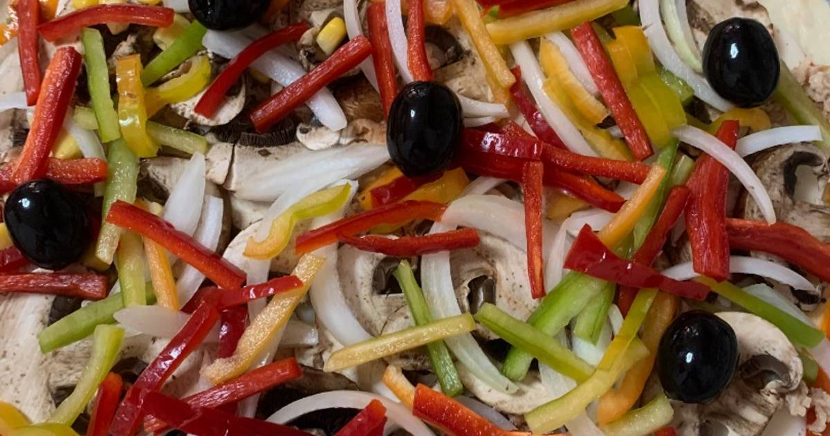 Pizza casera Crisp Whirlpool Receta de Cocina para uno- Cookpad
