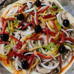 Una foto de Pizza casera Crisp Whirlpool