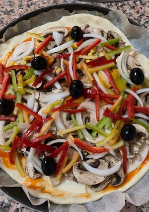 Una foto de Pizza casera Crisp Whirlpool