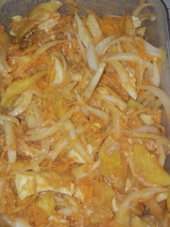 Una foto de Ensalada de papas fritas