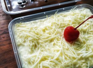 Foto resep Milk Bath Roti Tawar | Dessert box | Rasa keju