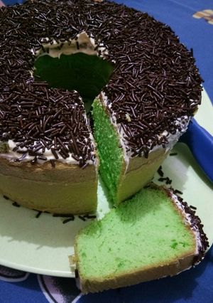 Foto resep Bolu pandan simpel tanpa pengembang