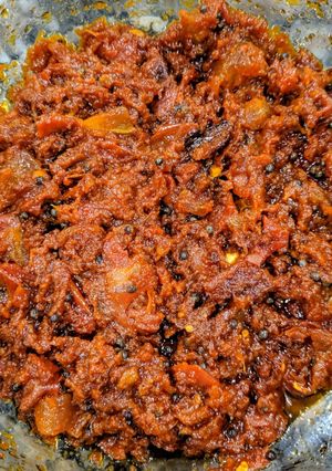 A picture of Tomato Pachadi (Tomato pickle).