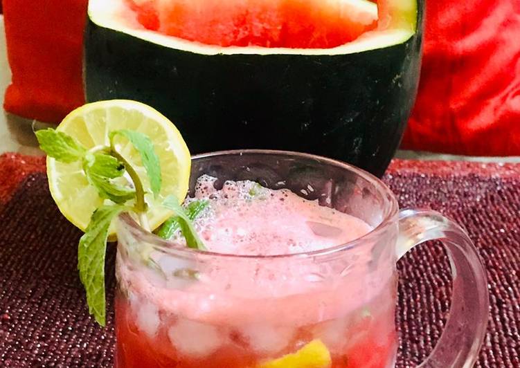 Guide to Make Watermelon mint lemonade in 12 Minutes for Young Wife