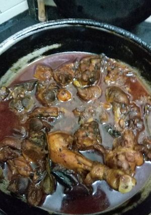 A picture of Rajasthani chicken curry.