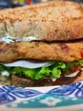 Hambúrguer vegetariano a base de grão-de-bico