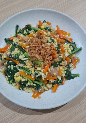 Foto resep Cah Sawi Hijau Wortel Telur🥬🥕🍳Simpel, sehat, dan kuahnya gurih bening