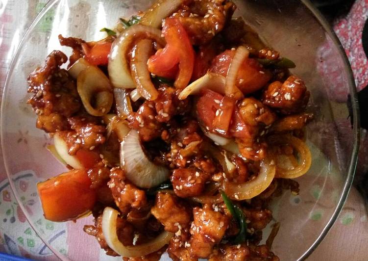 Cara Gampang Membuat Ayam koloke saus kungpao, Lezat