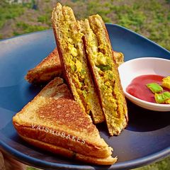 A picture of Party Special Tandoori Paneer Tawa Baked Sandwich.