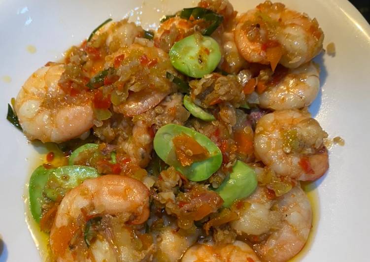 Resep Sambal Udang Pedas dengan Pete yang Bisa Manjain Lidah