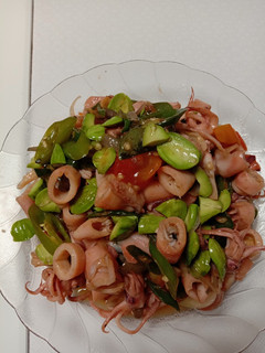Foto resep Tumis cumi asin,pete cabe ijo