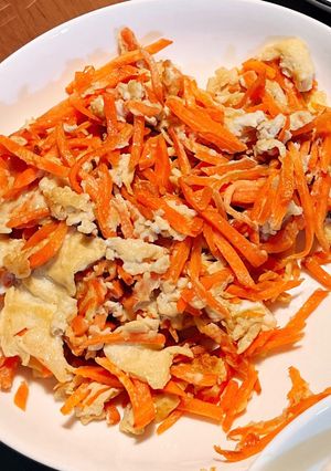 紅蘿蔔炒蛋 的食譜成品照片