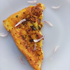 A picture of Dahi Toast.